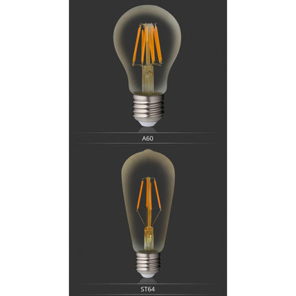Vergleich LED Filament Lampen A60 und ST64 E27 4W warmweiß