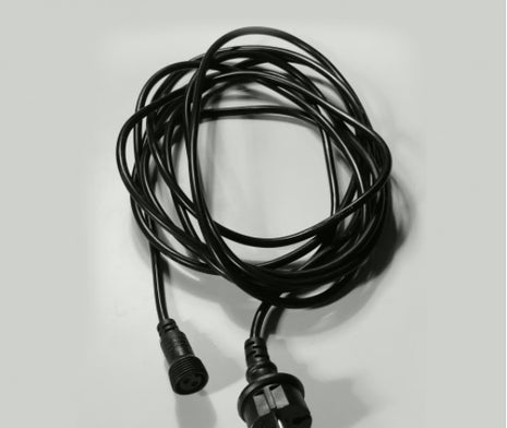 5M Verlängerungskabel für Lichterkette mit Stecker, 2 Polig, Schutzart IP44, für Außen