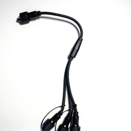 Lichterkette Verteiler Stecker G45, 3 Arm IP44, für Außen