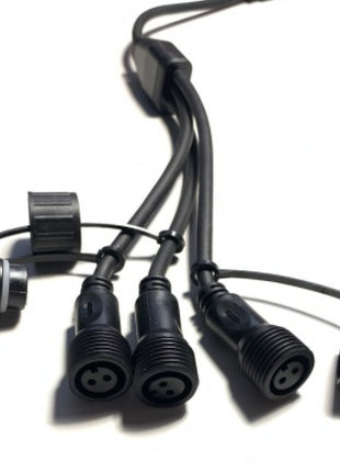 Lichterkette Verteiler Stecker G45, 3 Arm IP44, für Außen