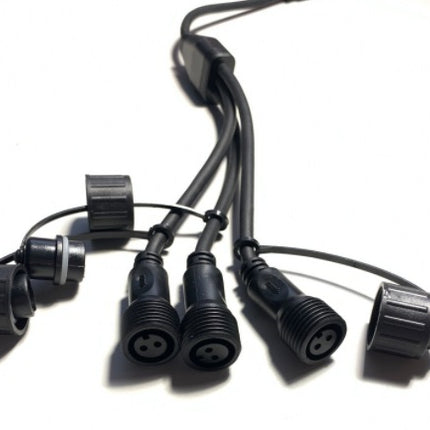 Lichterkette Verteiler Stecker G45, 3 Arm IP44, für Außen