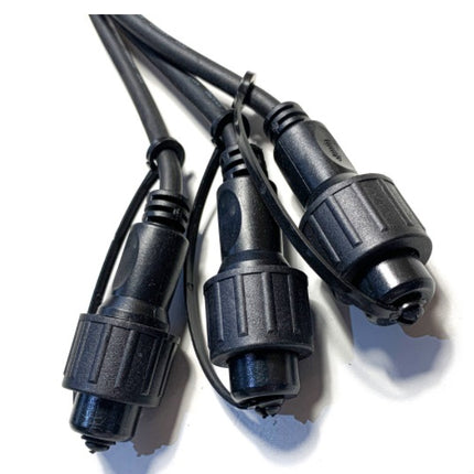 Lichterkette Verteiler Stecker G45, 3 Arm IP44, für Außen