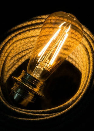 Leuchtmittel LED Filament ST64, E27, 4W, Ombre Kunststoff, Warm Licht, für Außen