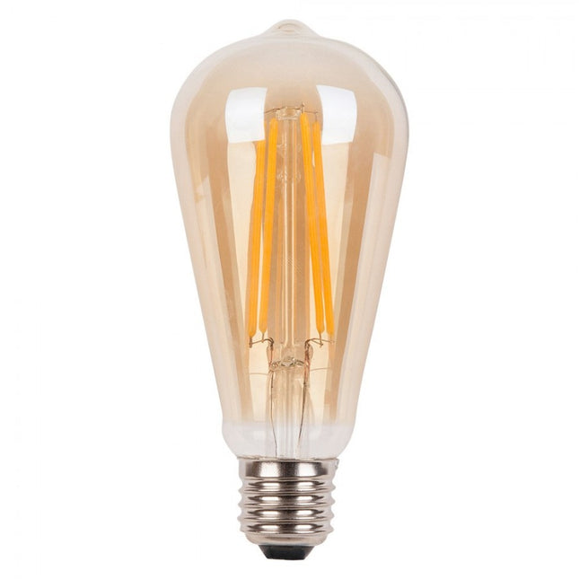 Leuchtmittel LED Filament ST64, E27, 4W, Ombre Kunststoff, Warm Licht, für Außen