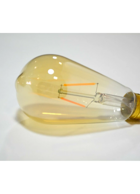 Vintage LED Leuchtmittel ST64, E27, 2W, Retro Ombre Glas, Warm Licht, für Außen