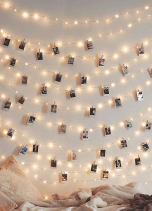 Silberdraht Lichterkette 100M mit 1000 LEDs, 8 Programmen mit Transformator und Fernbedienung, Warm Licht, für Außen