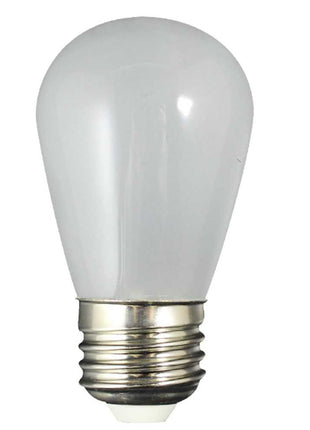 Lichterkette mit Pendel 10M mit 20 Mattweiß Birnen-LEDs, E27 1W, Dimmbar, Schwarzes Kabel, Warm Licht, Verbindbar 500M, für Außen