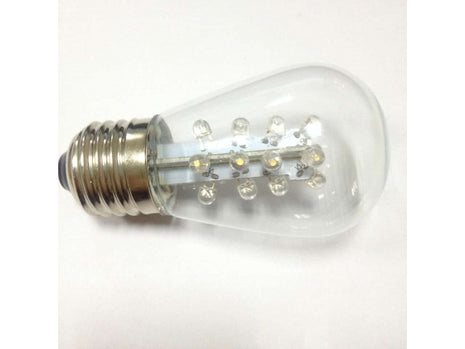 Lichterkette mit Pendel 10M mit 20 Birnen mit 16 LEDs, E27, 2W, Dimmbar, Schwarzes Kabel, Verbindbar 250M, für Außen