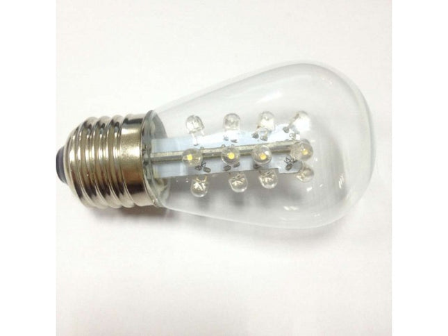 Lichterkette mit Pendel 10M mit 20 Birnen mit 16 LEDs, E27, 2W, Dimmbar, Schwarzes Kabel, Verbindbar 250M, für Außen