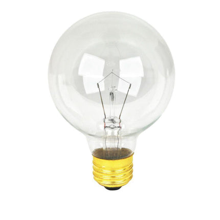 Lichterkette 8M mit 25 + 3 Glühlampen G40, E12, 7W, Schwarzes Kabel, Verbindbar 24M, für Außen