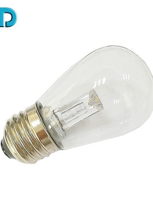 Lichterkette 10M mit 10 LED-Birnen E27, 2W, Kunststoff, Dimmbar, Grünes Flachkabel, Verbindbar 500M, für Außen