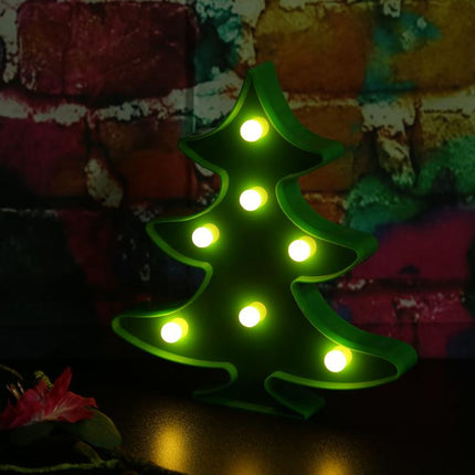 Grün Beleuchtete Tannenbaum Volumetrisch Förmchen, Warm Licht, mit Batteriebetrieb