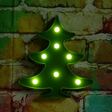 Grün Beleuchtete Tannenbaum Volumetrisch Förmchen, Warm Licht, mit Batteriebetrieb