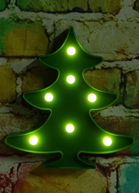 Grün Beleuchtete Tannenbaum Volumetrisch Förmchen, Warm Licht, mit Batteriebetrieb