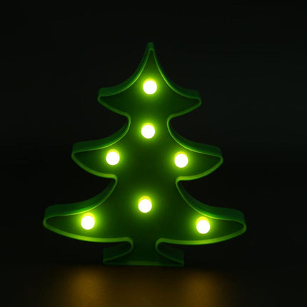 Grün Beleuchtete Tannenbaum Volumetrisch Förmchen, Warm Licht, mit Batteriebetrieb