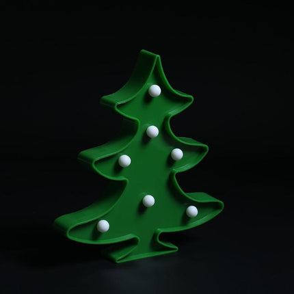Grün Beleuchtete Tannenbaum Volumetrisch Förmchen, Warm Licht, mit Batteriebetrieb