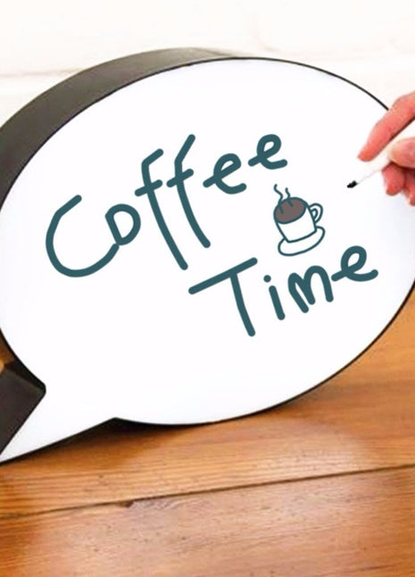 Leuchtkasten A4 mit 3 Marker, Handschrift, Lightbox Meldungsfelder (A4 Oval), Batteriebetrieben, Mikro-USB