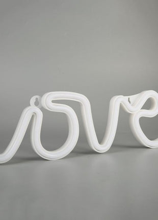 Dekorative Wort Neon LOVE, Nachtlicht, Warm Licht, mit Batteriebetrieb