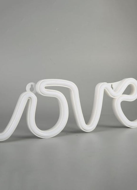 Dekorative Wort Neon LOVE, Nachtlicht, Warm Licht, mit Batteriebetrieb