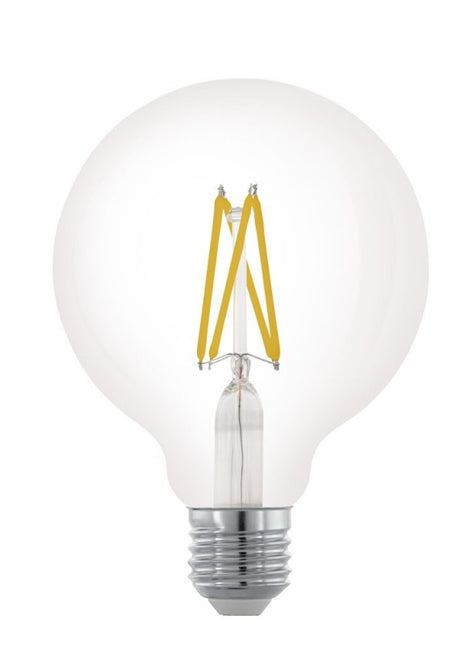 Große LED-Lampe G95, E27, 4W, Kunststoff, Dimmbar, Warm Licht, für Außen