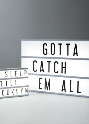 Magnetisch Leuchtkasten A6 mit 90 Buchstaben, Batteriebetrieben