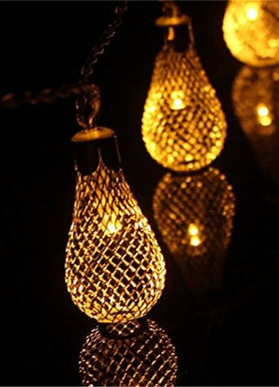 Dekorative Lichterkette 10M mit 100 Golden Mini-Kugel, Durchsichtig Kabel, Warm Licht, Verbindbar 50M