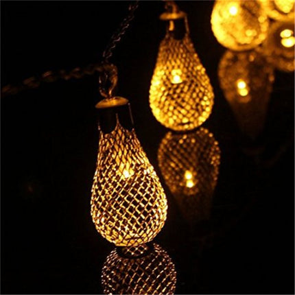 Dekorative Lichterkette 10M mit 100 Golden Mini-Kugel, Durchsichtig Kabel, Warm Licht, Verbindbar 50M