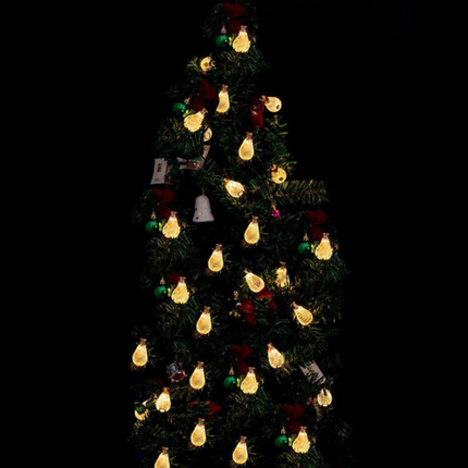 Dekorative Lichterkette 10M mit 100 Golden Mini-Kugel, Durchsichtig Kabel, Warm Licht, Verbindbar 50M