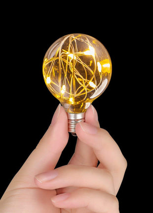 Lichterkette 3,5M mit 12 LED-Lampen E12, Schwarzes Kabel, Verbindbar 14M, für Außen