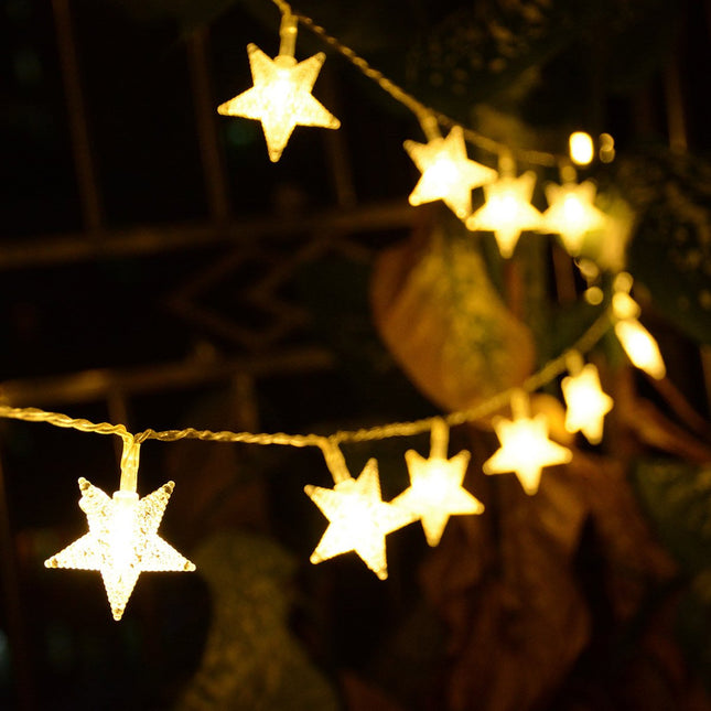 Dekorative Lichterkette 100M mit 800 Sternen mit LEDs, Warm Licht, Für Außen