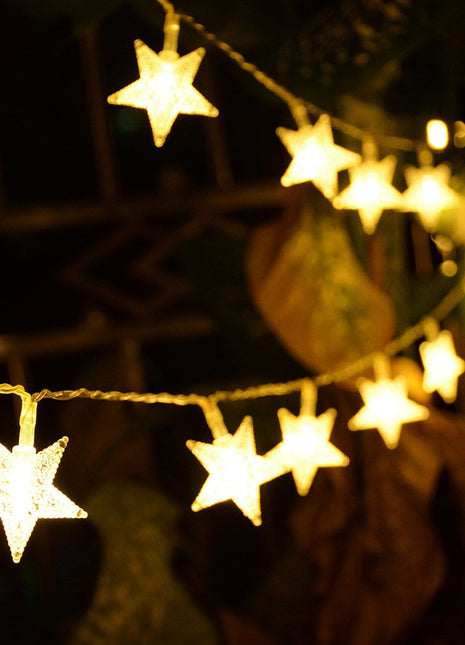 20m Lichterkette mit 200 Sternen-LEDs, Warm Licht, Verbindbar 80M, Für Außen