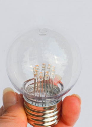 Retro LED-Filament-Leuchtmittel S14 mit E27-Fassung, 1W Leistung und warmweißem Licht für den Außenbereich