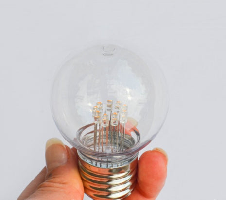 Retro LED-Filament-Leuchtmittel S14 mit E27-Fassung, 1W Leistung und warmweißem Licht für den Außenbereich