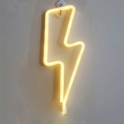 LED Neon Sturmsignal, Warm Licht mit batteriebetrieben