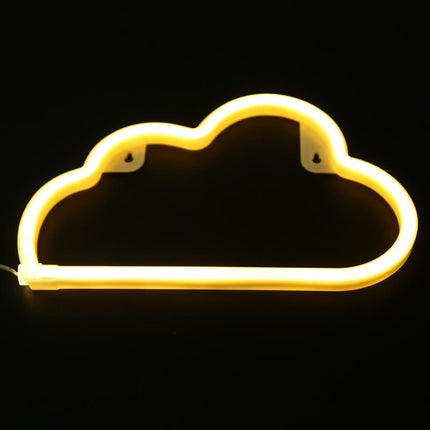 Dekorative Lampe Typ Nachtlicht, Wolke Neon, Warm Licht, mit Batteriebetrieb
