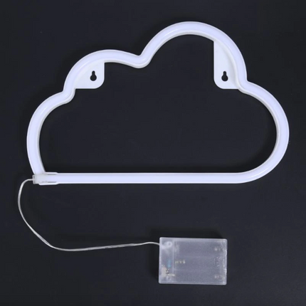 Dekorative Lampe Typ Nachtlicht, Wolke Neon, Warm Licht, mit Batteriebetrieb