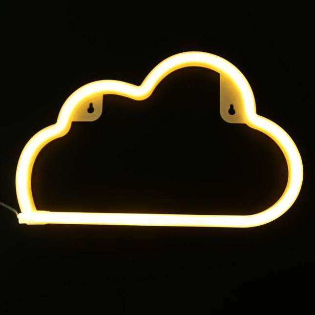 Dekorative Lampe Typ Nachtlicht, Wolke Neon, Warm Licht, mit Batteriebetrieb