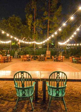 Schwarzes Lichterkette 10M mit 20 Speziellen LED-Lampen, Natürliches Licht, Verbindbar 1000M, für Außen