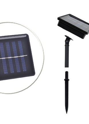 Solar Lichterkette 30M mit 300 LEDs, 8 Programmen, Schwarzes Kabel, Warm Licht, für Außen