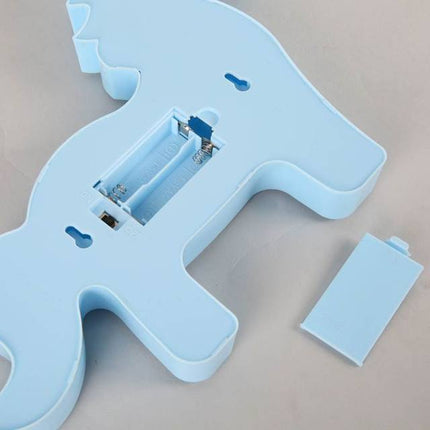 Volumetrische Förmchen Beleuchtete blau Einhorn, Warm Licht, mit Batteriebetrieb