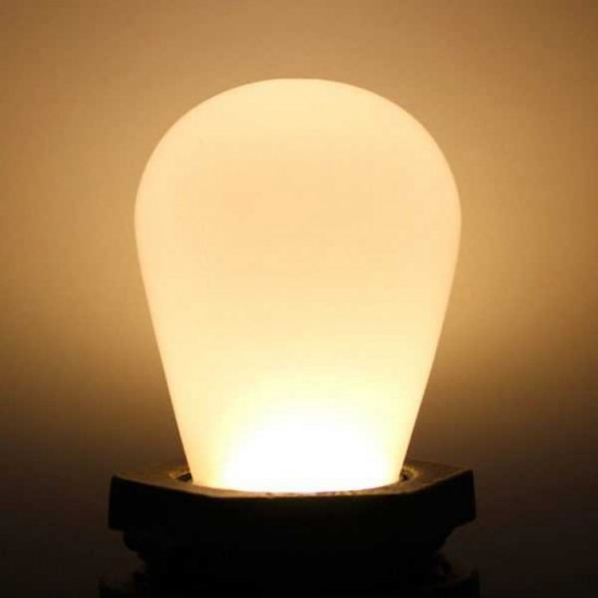 Lichterkette mit Pendel 15M mit 15 Mattweiß LED-Birnen, E27, 1W, Schwarzes Kabel, Verbindbar 750M, für Außen