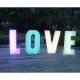 LOVE RGB 81 cm Beleuchtete volumetrische Buchstaben mit Fernbedienung