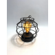 Spinnen Tischlampe mit Glühbirne und Mini-LEDs, Warmes Licht, mit Batterien