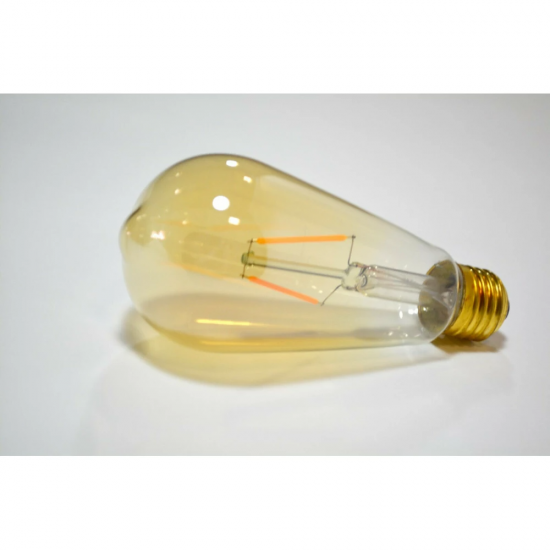 Vintage LED Leuchtmittel ST64, E27, 2W, Retro Ombre Glas, Warm Licht, für Außen