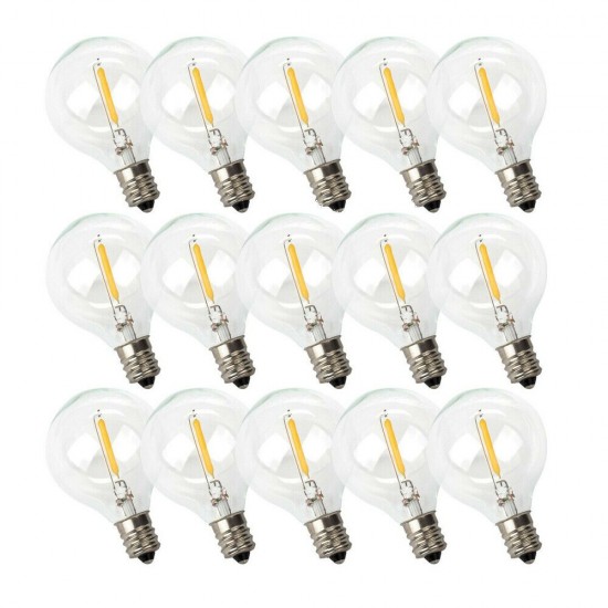 LED-Leuchtmittel G40, E12, 1W, Kunststoff, Dimmbar, Warm Licht, für Außen