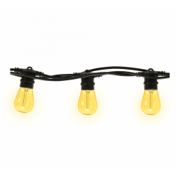 Gelb LED Leuchtmittel S14, E27, 1W, Kunststoff, Warm Licht 2200K, für Außen
