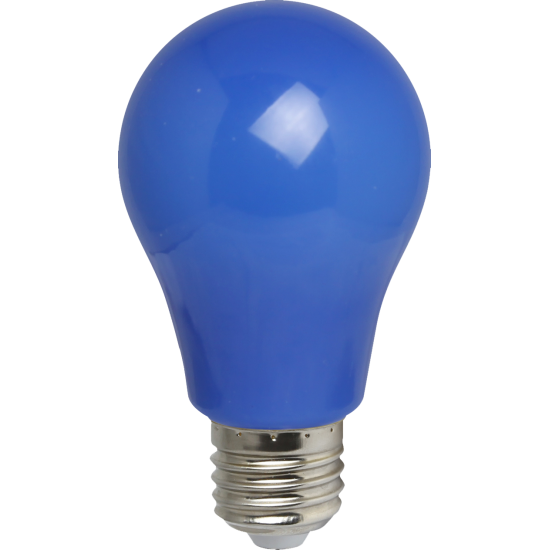 Blau LED-Leuchtmittel A60, E27, 3W, Dimmbar, Kunststoff, Warm Licht, für Außen