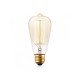 Lichterkette 5M mit 10 Große Filament Glühbirnen, E27, 25W, Dimmbar, Weißes Kabel, Warm Licht, Verbindbar 40M, für Außen