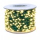 Kupferdraht Lichterkette 10M mit 100 LEDs, Grün Kupfer mit Transformator und Fernbedienung, Warm Licht, für Außen