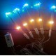 Lichterkette 3,3M mit 5 Feuerwerke, 500 LEDs, Silberdraht, Farbige Licht, Strombetrieben, für Außen